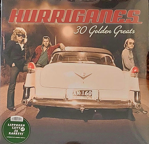 Front cover of Hurriganes – 30 Golden Greats, Lipposen Levy Ja Kasetti, Finland, 2022