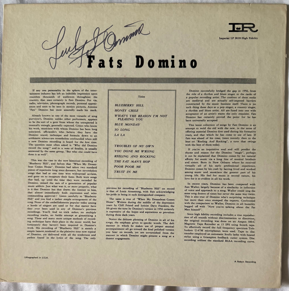 Fats Domino – This Is Fats Domino!