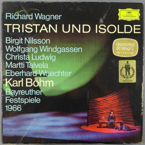 Front cover of Richard Wagner - Birgit Nilsson, Wolfgang Windgassen, Christa Ludwig, Martti Talvela, Eberhard Waechter, Karl Böhm – Tristan Und Isolde - Bayreuther Festspiele 1966, Deutsche Grammophon, Germany