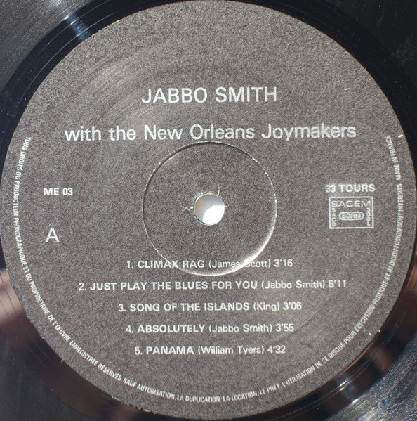 Jabbo Smith & The New Orleans Joymakers – Jabbo!, image 3