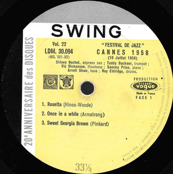 Sidney Bechet & Teddy Buckner – Festival De Jazz Knokke & Cannes 1958, image 3
