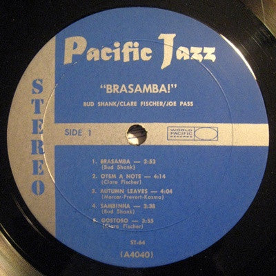Bud Shank / Clare Fischer / Joe Pass – Brasamba!, image 3
