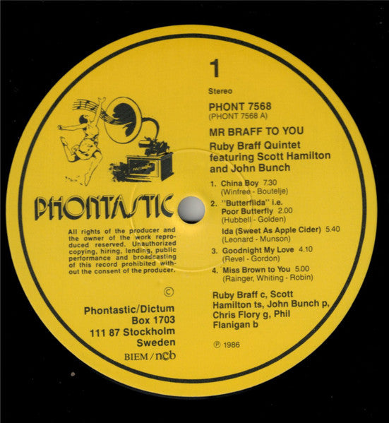 The Ruby Braff Quintet Featuring Scott Hamilton And John Bunch – Mr Braff To You, image 3