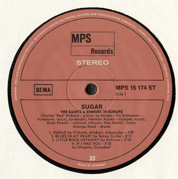 The Saints & Sinners – Sugar (The Saints & Sinners In Europe), image 4