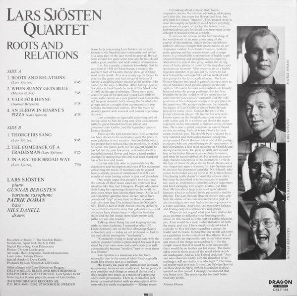 Lars Sjösten Quartet – Roots And Relations, image 2