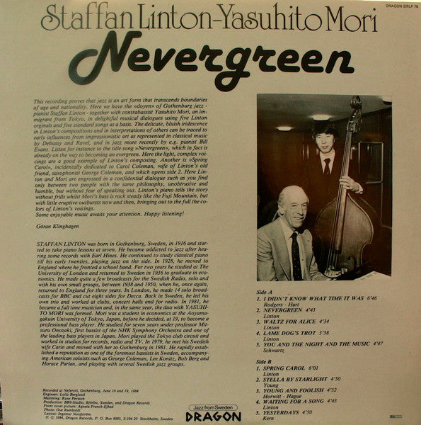 Staffan Linton, Yasuhito Mori – Nevergreen, image 2