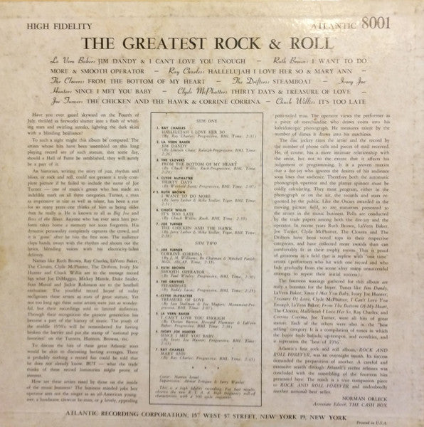 Various – The Greatest Rock & Roll, image 2