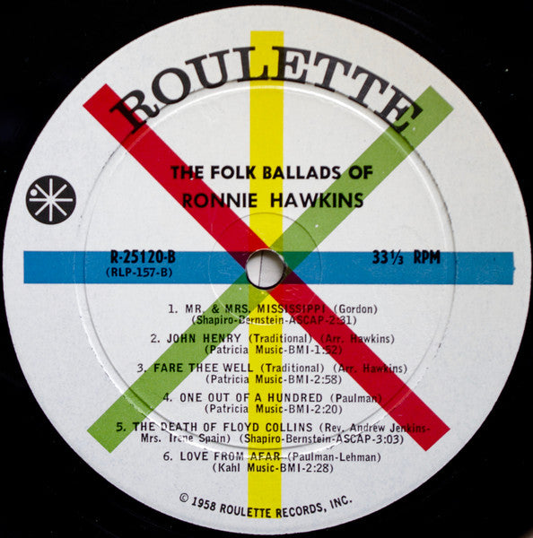 Ronnie Hawkins – The Folk Ballads Of Ronnie Hawkins, image 4