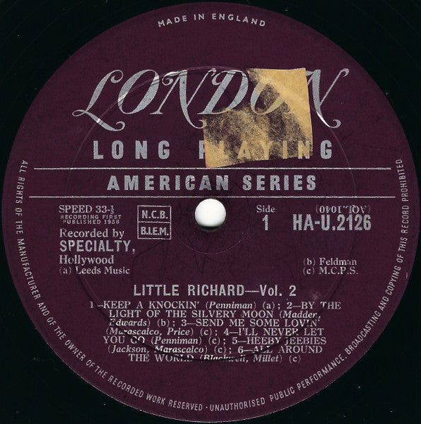 Little Richard – Little Richard Volume 2, image 3
