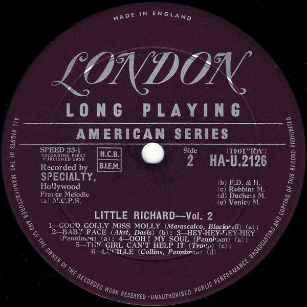 Little Richard – Little Richard Volume 2, image 4