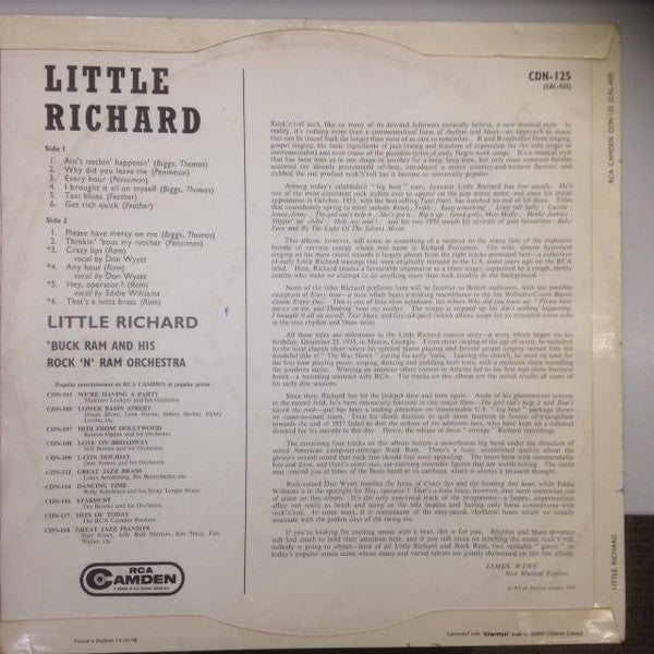 Little Richard And Buck Ram – Little Richard, image 2