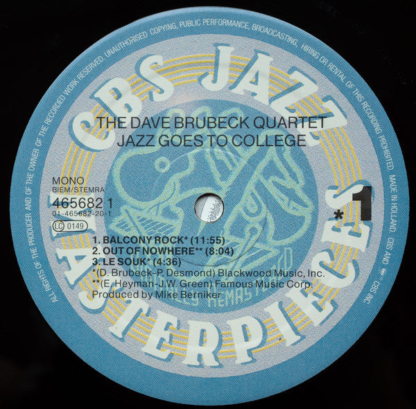 The Dave Brubeck Quartet – Jazz Goes To College, image 3