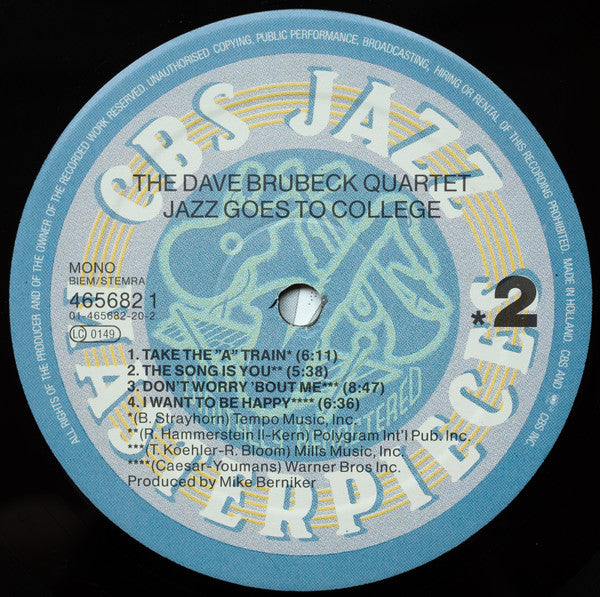 The Dave Brubeck Quartet – Jazz Goes To College, image 4