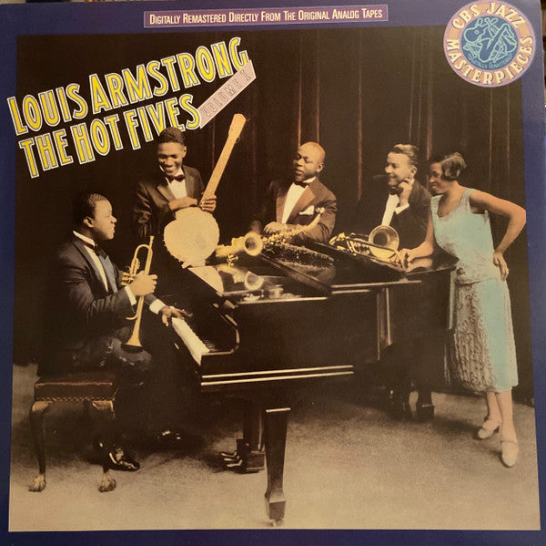 Front cover of Louis Armstrong – The Hot Fives, Volume I, CBS, Europe, 1988