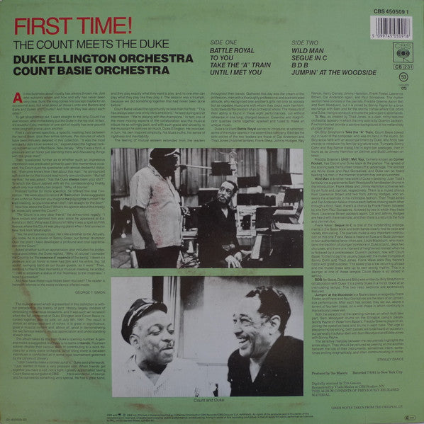 Duke Ellington Orchestra / Count Basie Orchestra – First Time! The Count Meets The Duke, image 2