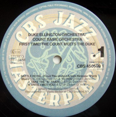 Duke Ellington Orchestra / Count Basie Orchestra – First Time! The Count Meets The Duke, image 3