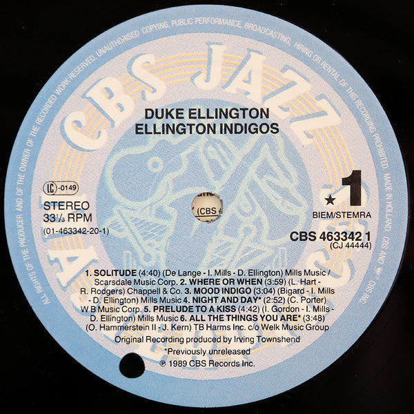 Duke Ellington – Ellington Indigos, image 3