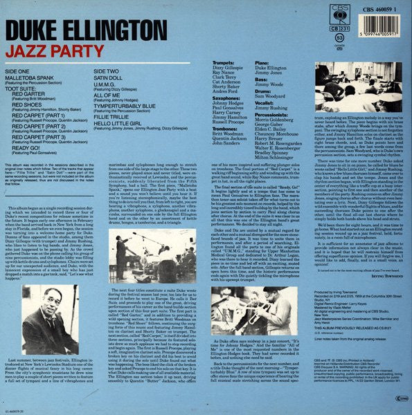 Duke Ellington And His Orchestra – Ellington Jazz Party, image 2