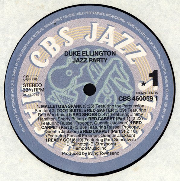 Duke Ellington And His Orchestra – Ellington Jazz Party, image 3