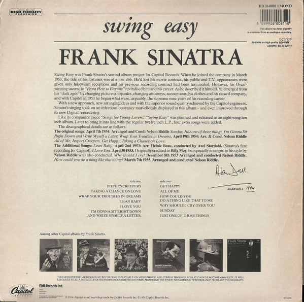 Frank Sinatra – Swing Easy, image 2