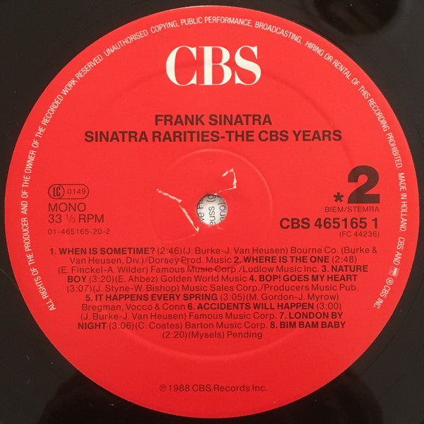 Frank Sinatra – Sinatra Rarities - The CBS years, image 4