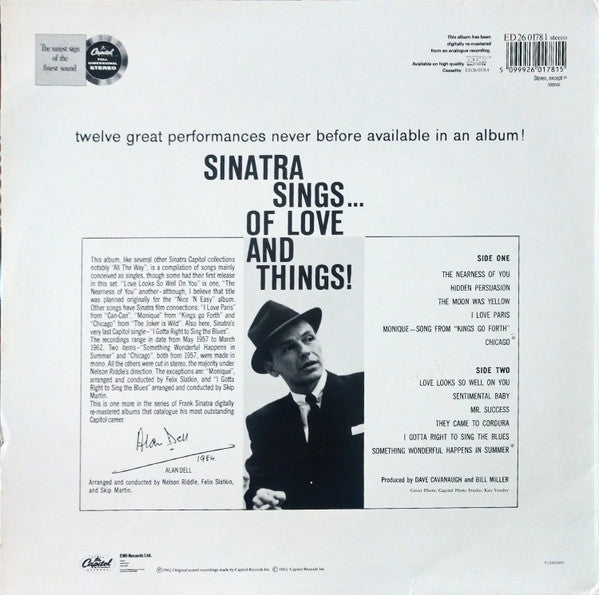 Frank Sinatra – Sinatra Sings...Of Love And Things, image 2