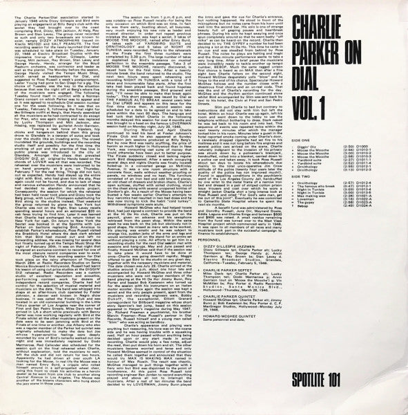 Charlie Parker – Charlie Parker On Dial Volume 1, image 2